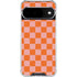 Orange Checkered Google Pixel 10 Clear Case